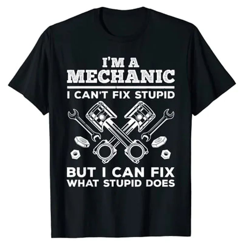 Men'S Fashion Garage - Camisa Engraçada para Pai Mecânico, Estampa
