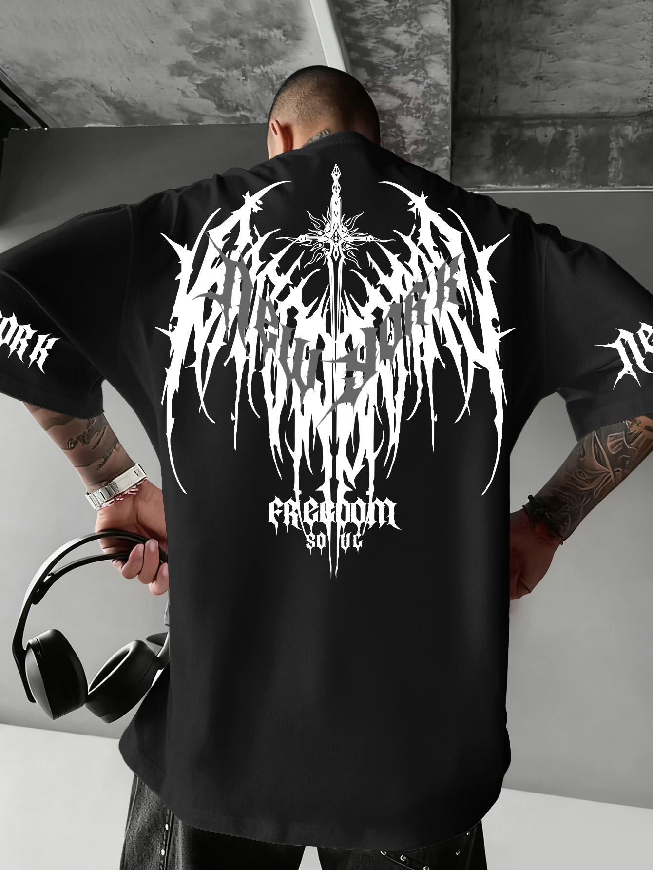 Men'S Fashion New York - Camiseta masculina de manga curta estilo