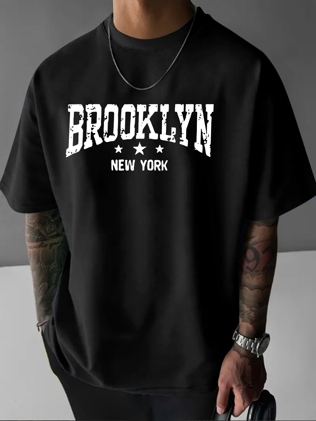 Men'S Fashion New York - Camiseta Masculina 100% Algodão Puro, Estilo