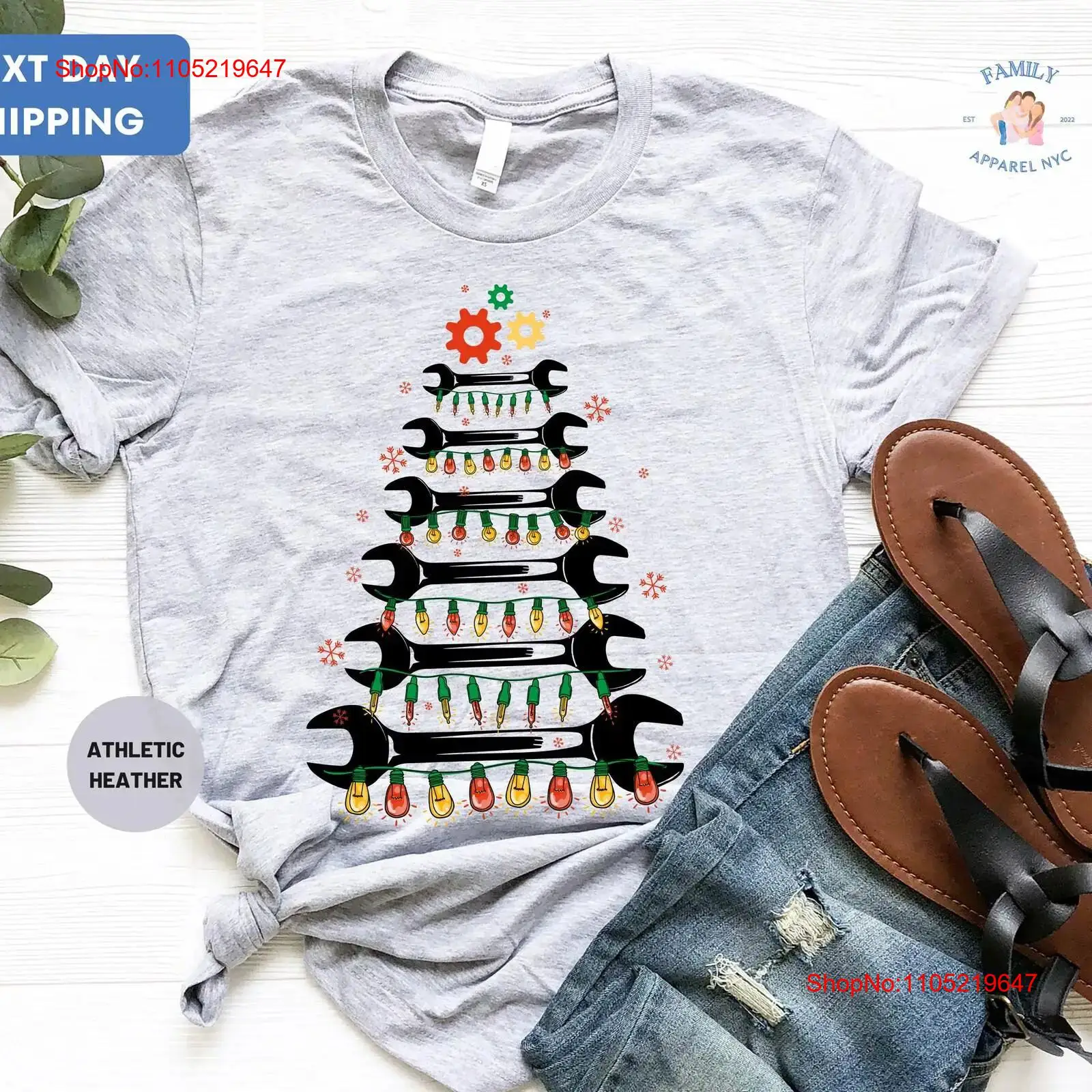 Men'S Fashion Garage - Camiseta de Natal com estampa de