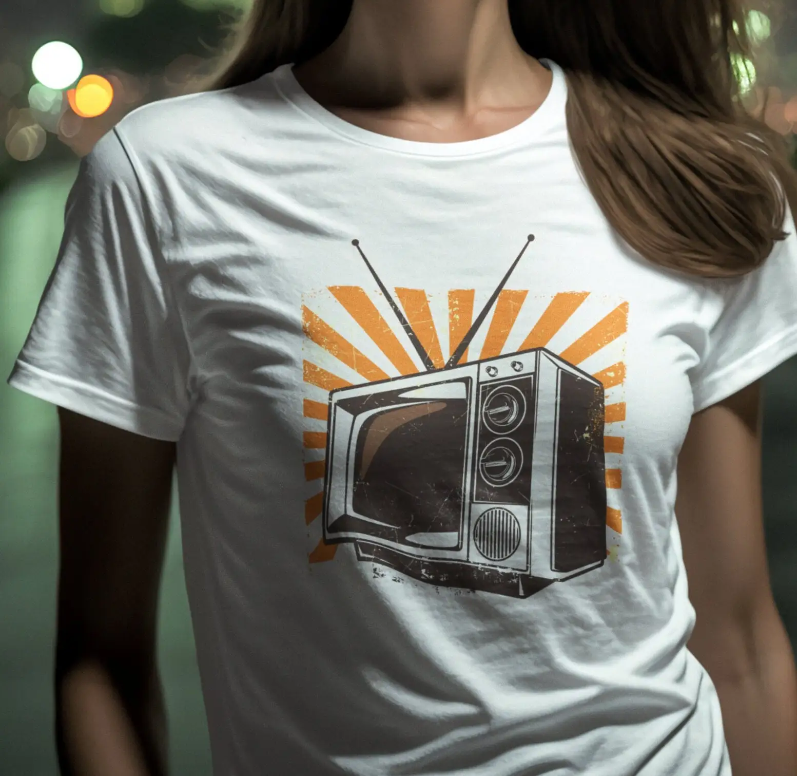 Men'S Fashion History - Camiseta entusiasta de tv vintage dos