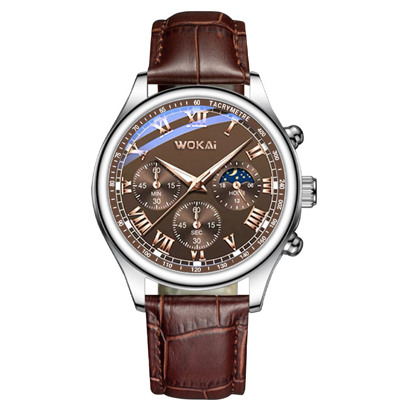 Men'S Fashion Quartz Watch Wokai - 2023 venda quente wokai relógio masculino