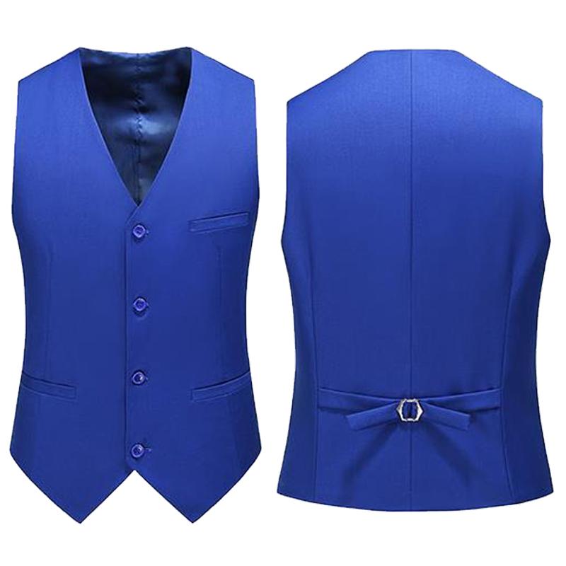 Formal Waistcoat Vest - 19 cores colete masculino cor sólida