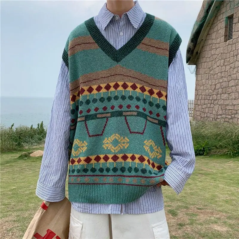 Men'S Fashion Reviews - Colete coreano moda coletes de malha