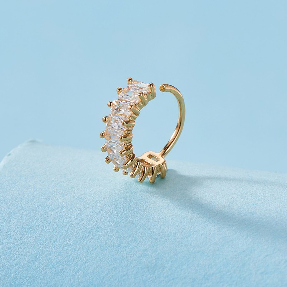 Men'S Fashion Reviews - Copper Nose Ring com Rhinestone Decor
