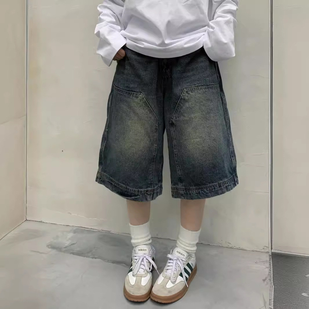 Mens Fashion Denim - Mulheres y2k vintage baggy jean shorts