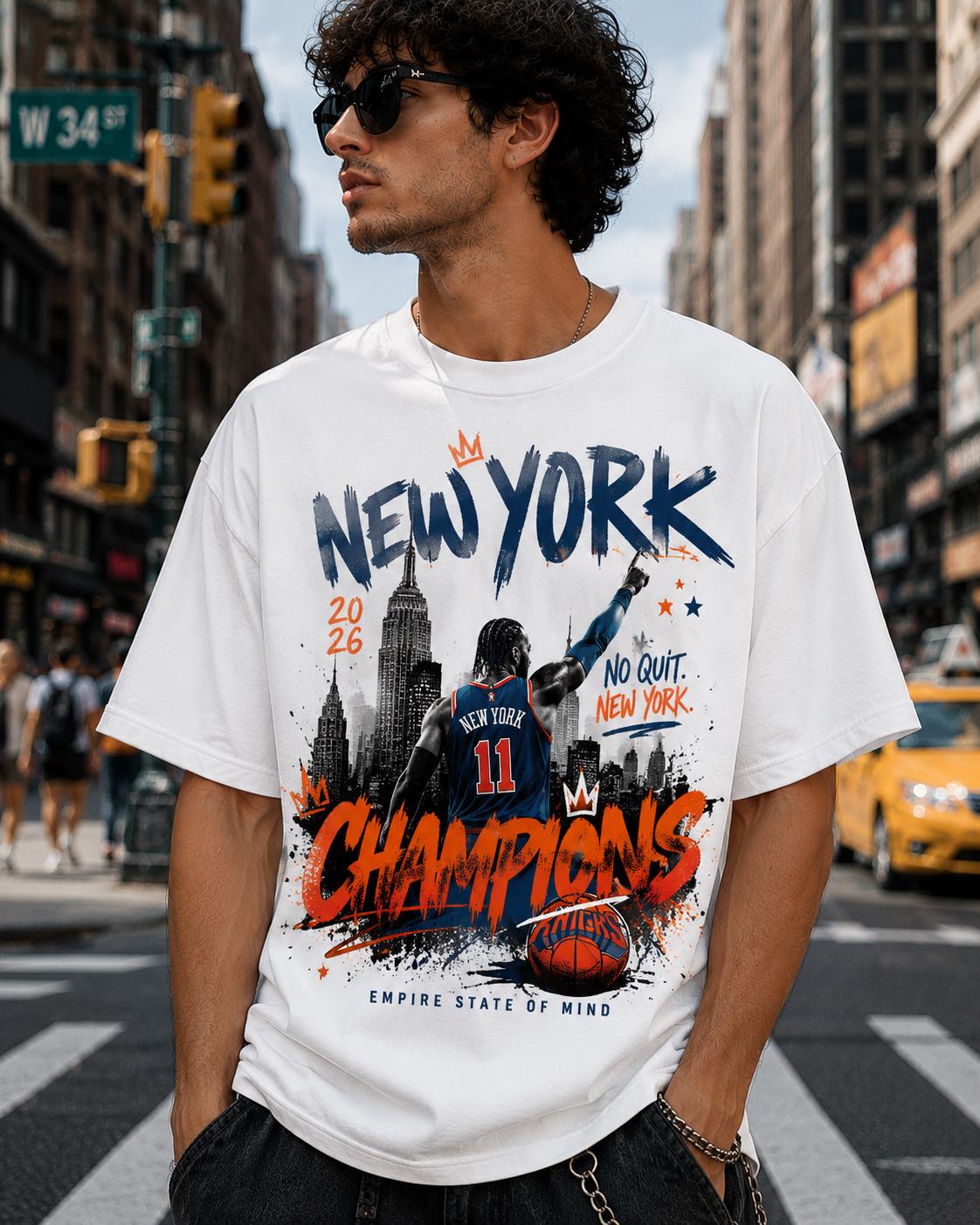 Men'S Fashion New York - Camiseta Jalen Brunson Campeão de Nova