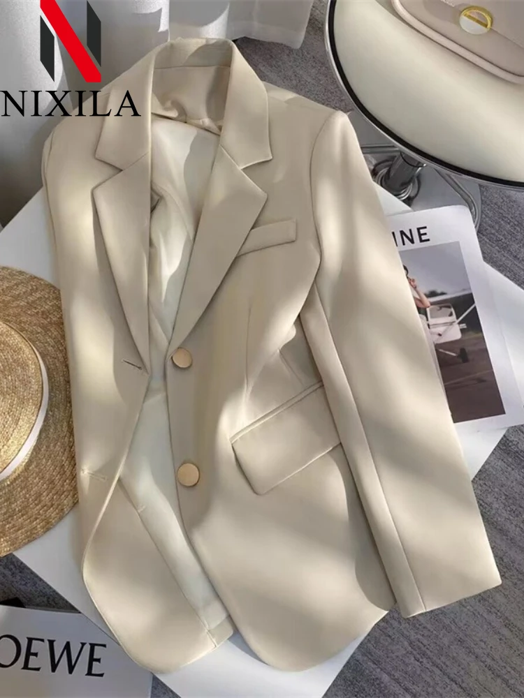 Men'S Fashion X - Blazer Feminino Transpassado Elegante para Escritório,