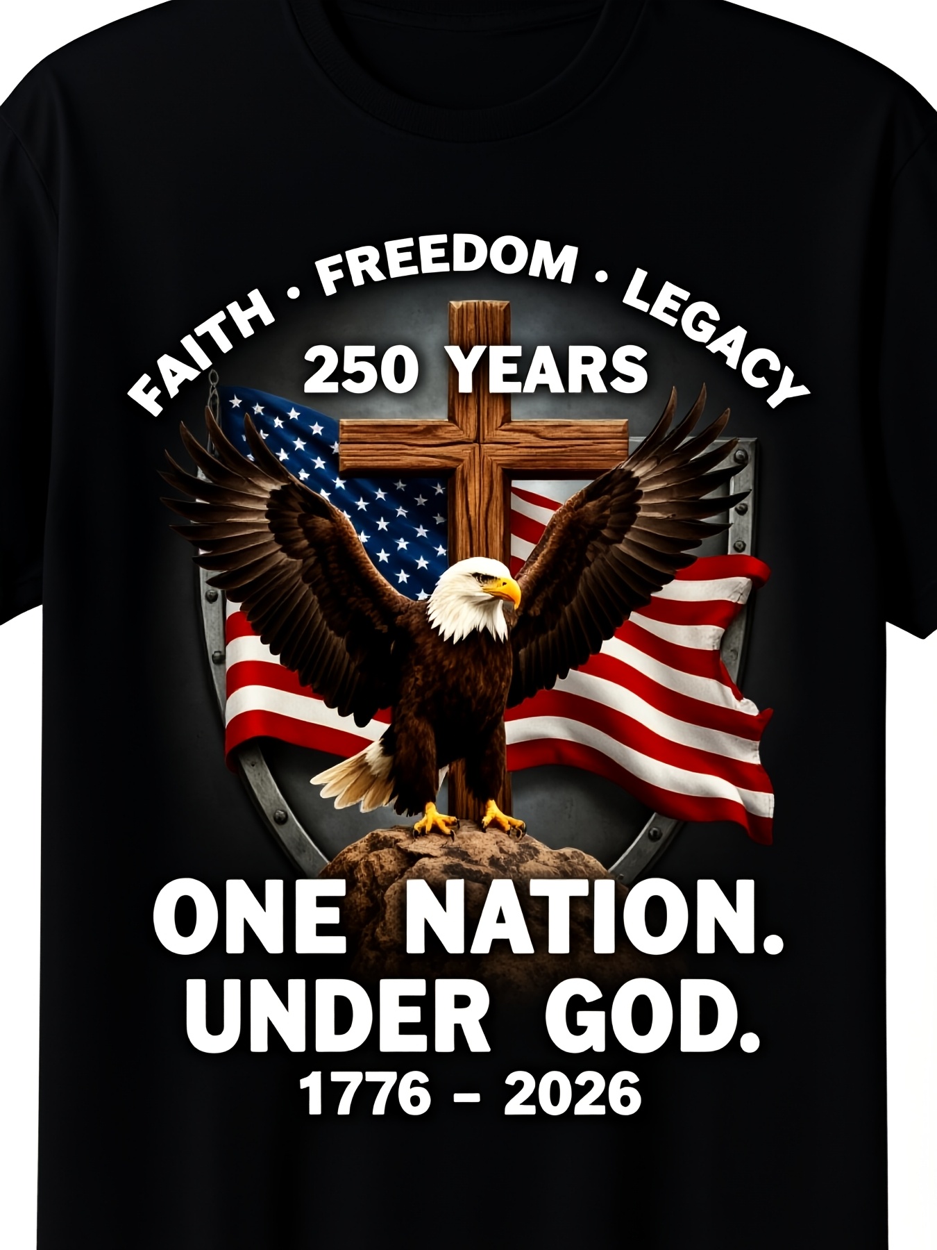 Men'S Fashion History - Camiseta do 250º Aniversário dos EUA: