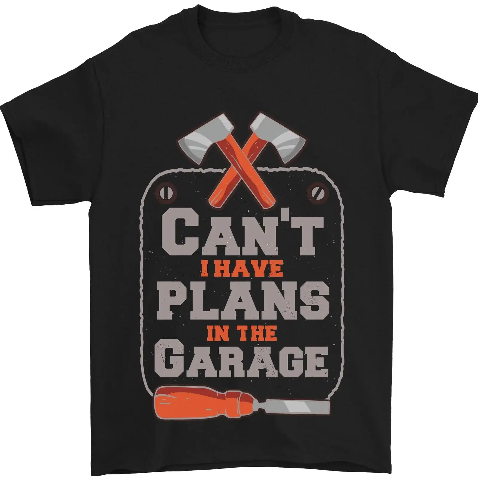 Men'S Fashion Garage - Camiseta Pläne IN The Garage Tischler