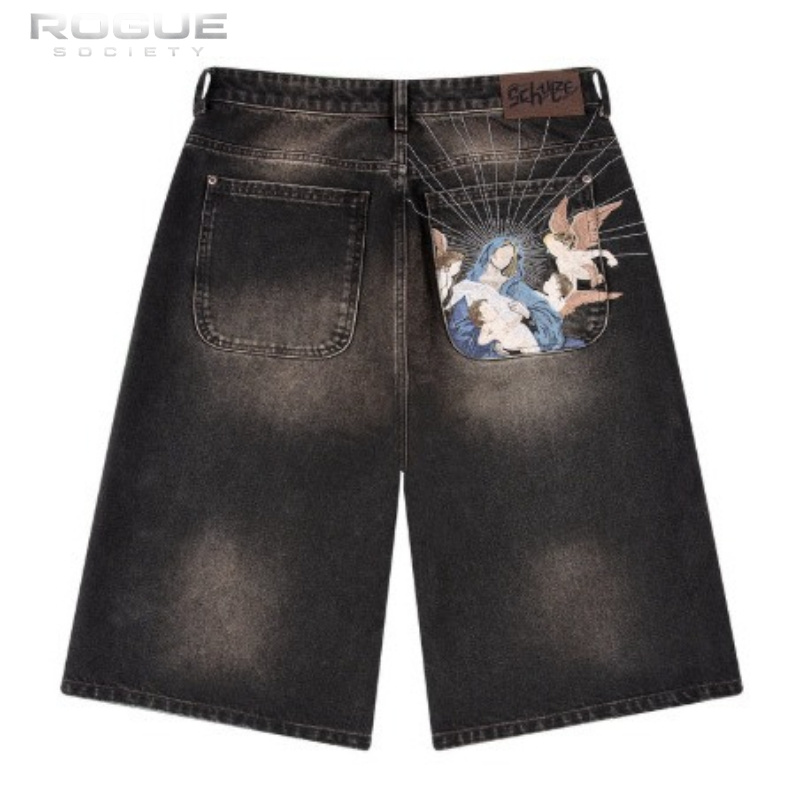 Mens Fashion Denim - Bermudas Jeans Masculinas de Luxo Estilo