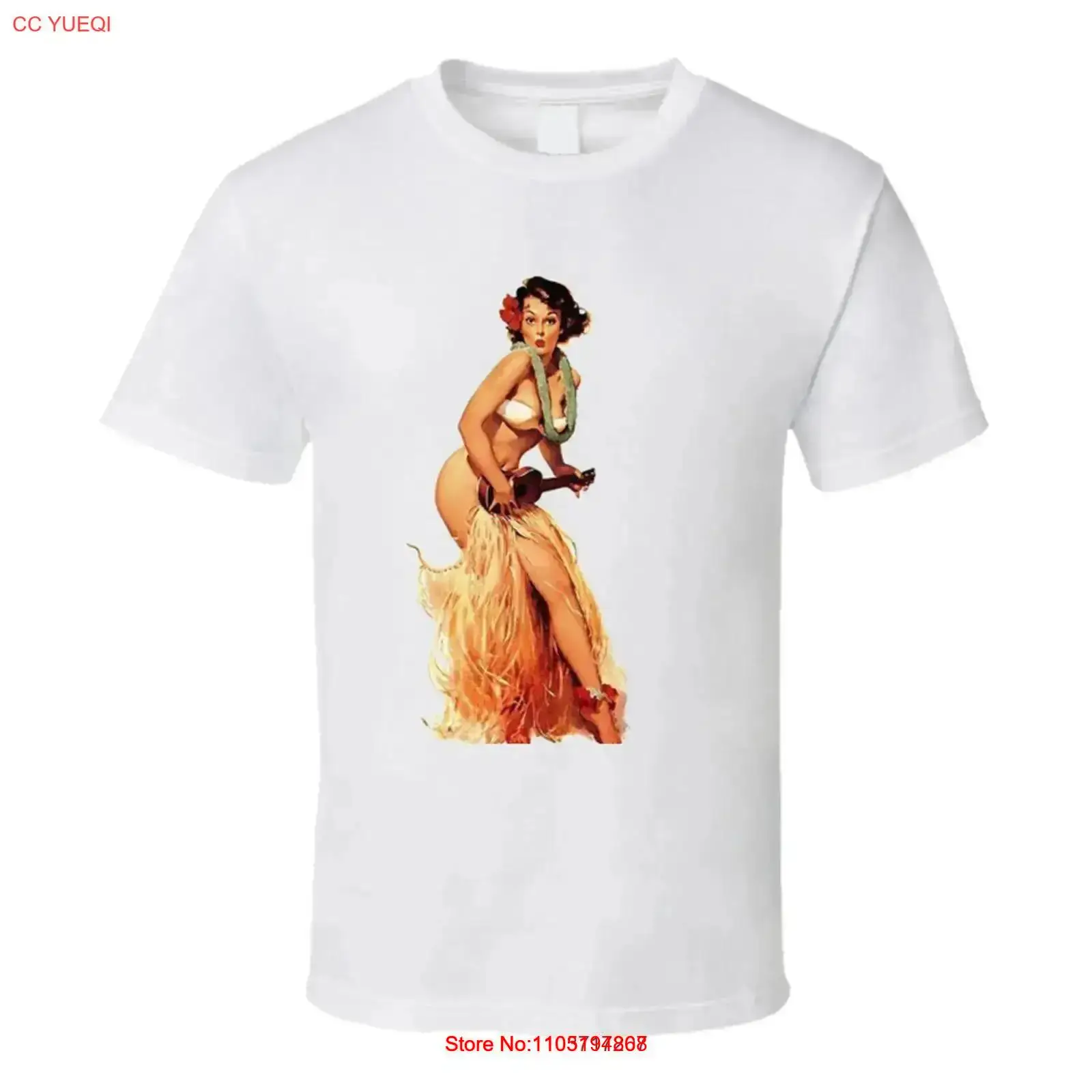 Mens Fashion In The 50S - Retro t camisa tiki hula menina