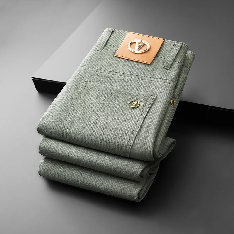Men'S Dress Pants Fashion - Calças Masculinas de Verão em Seda