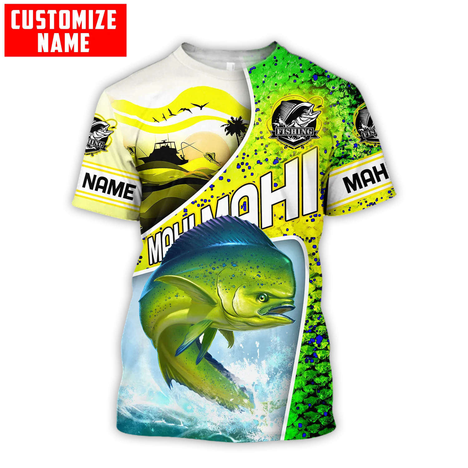 Men'S Fashion Names - Nome personalizado mahi-mahi escalas de pesca