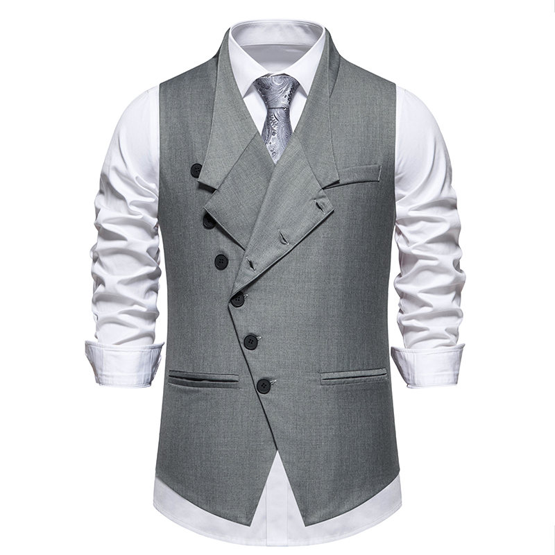 Formal Waistcoat Vest - Novo terno masculino coletes moda inteligente