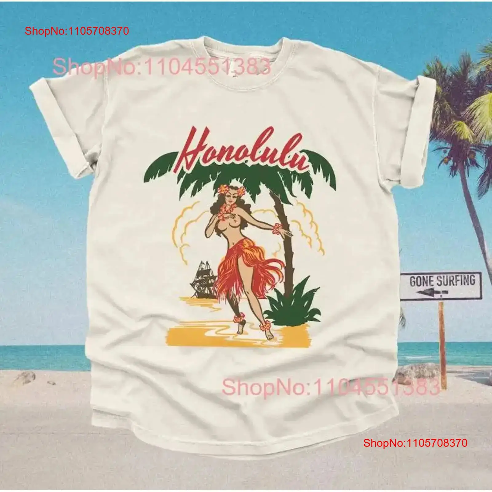 Mens Fashion In The 50S - Camiseta Havaiana Retrô Honolulu Anos 50