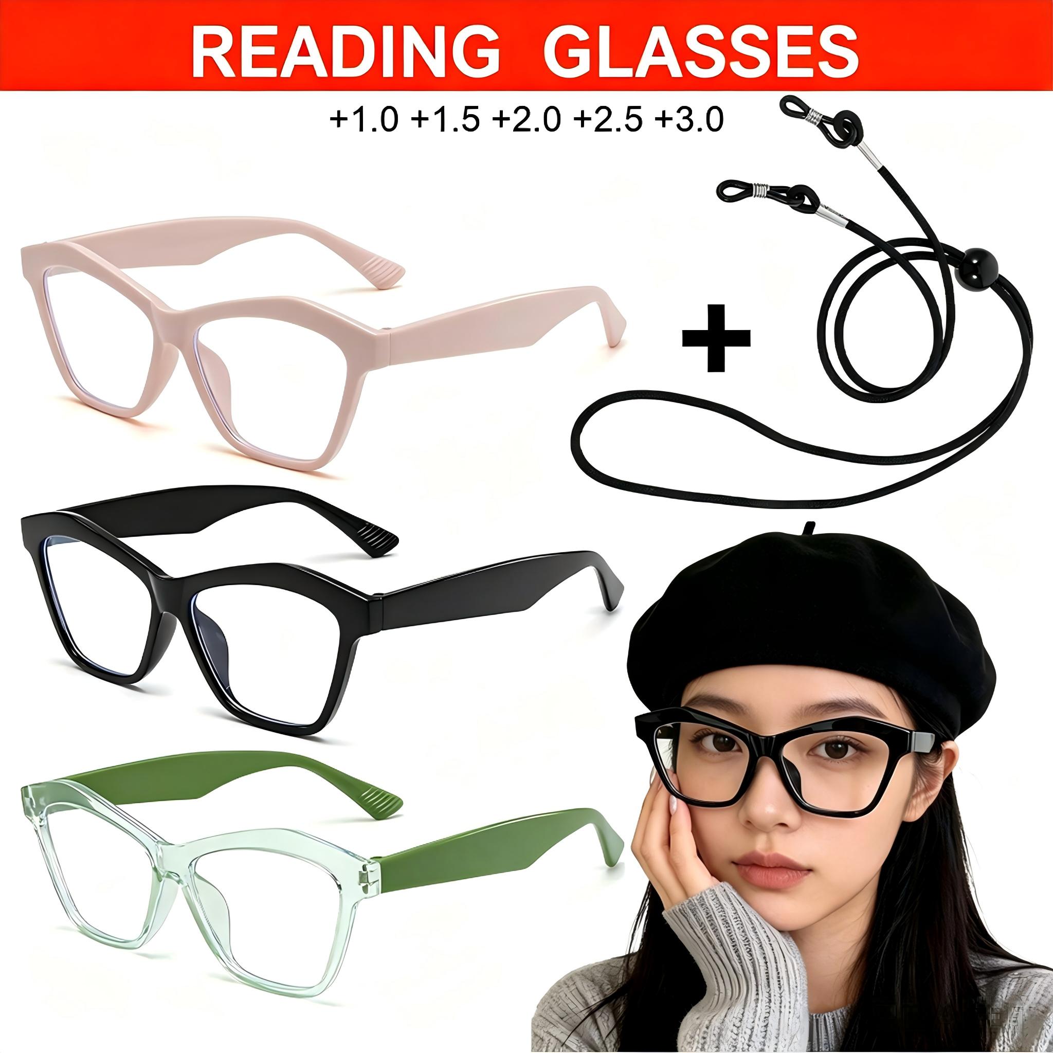 Mens Fashion Reading Glasses - Óculos de Leitura Estilo Gatinho para