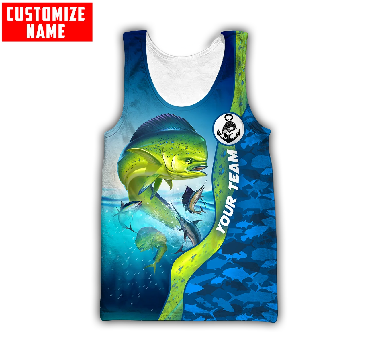 Men'S Fashion Names - Nome personalizado mahi mahi pesca 3d