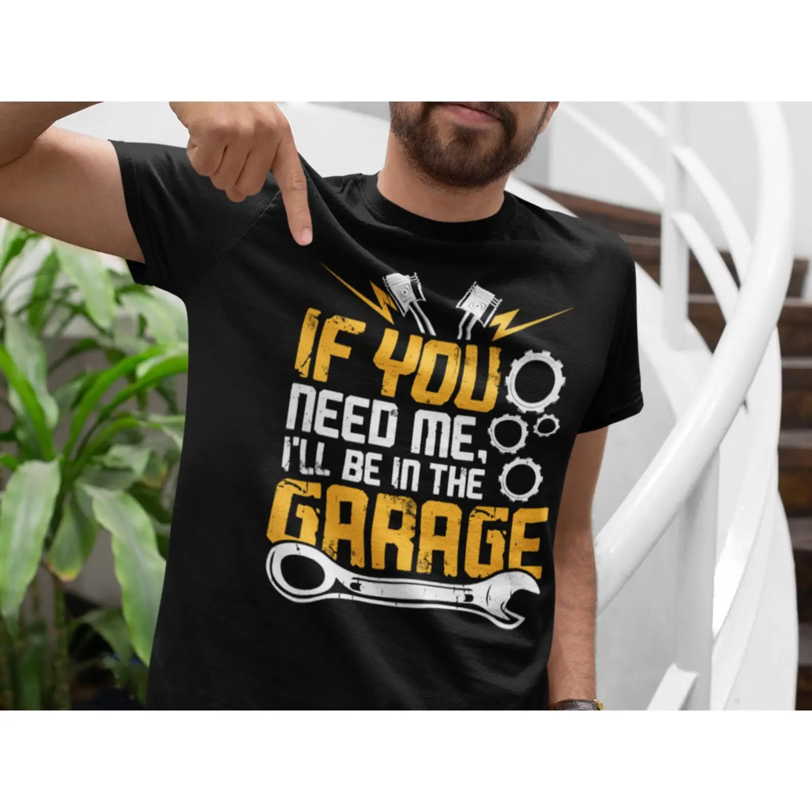 Men'S Fashion Garage - Camiseta Garage Humor para Entusiastas de