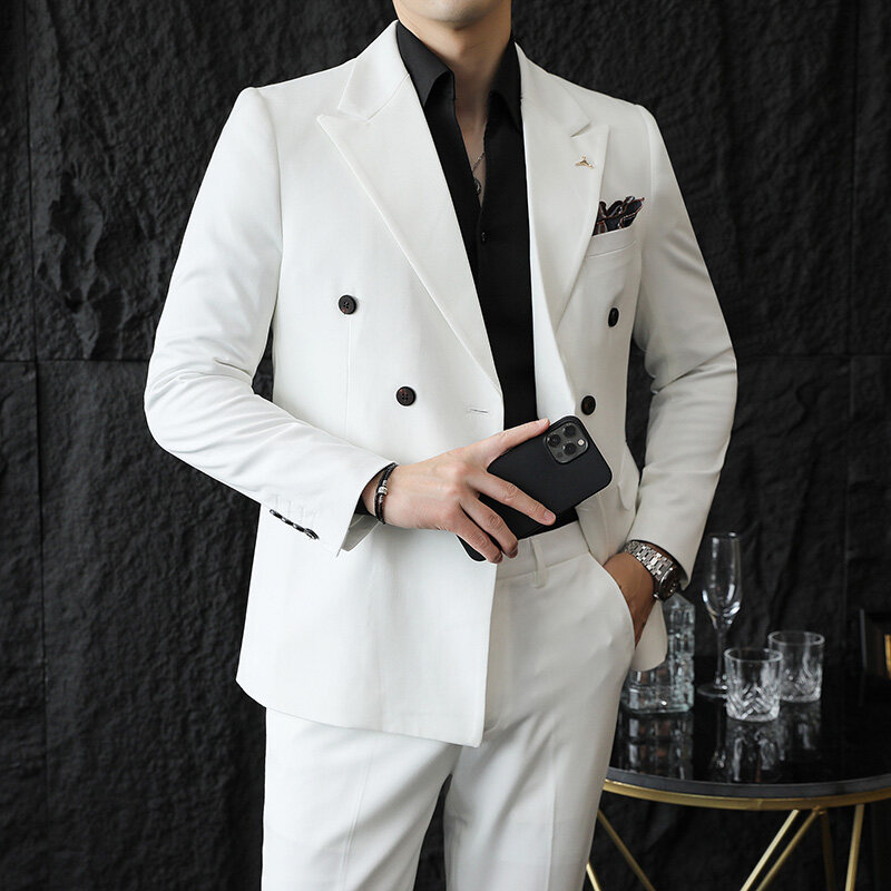 Men'S Dress Pants Fashion - (Blazers + calças) Boutique moda cor