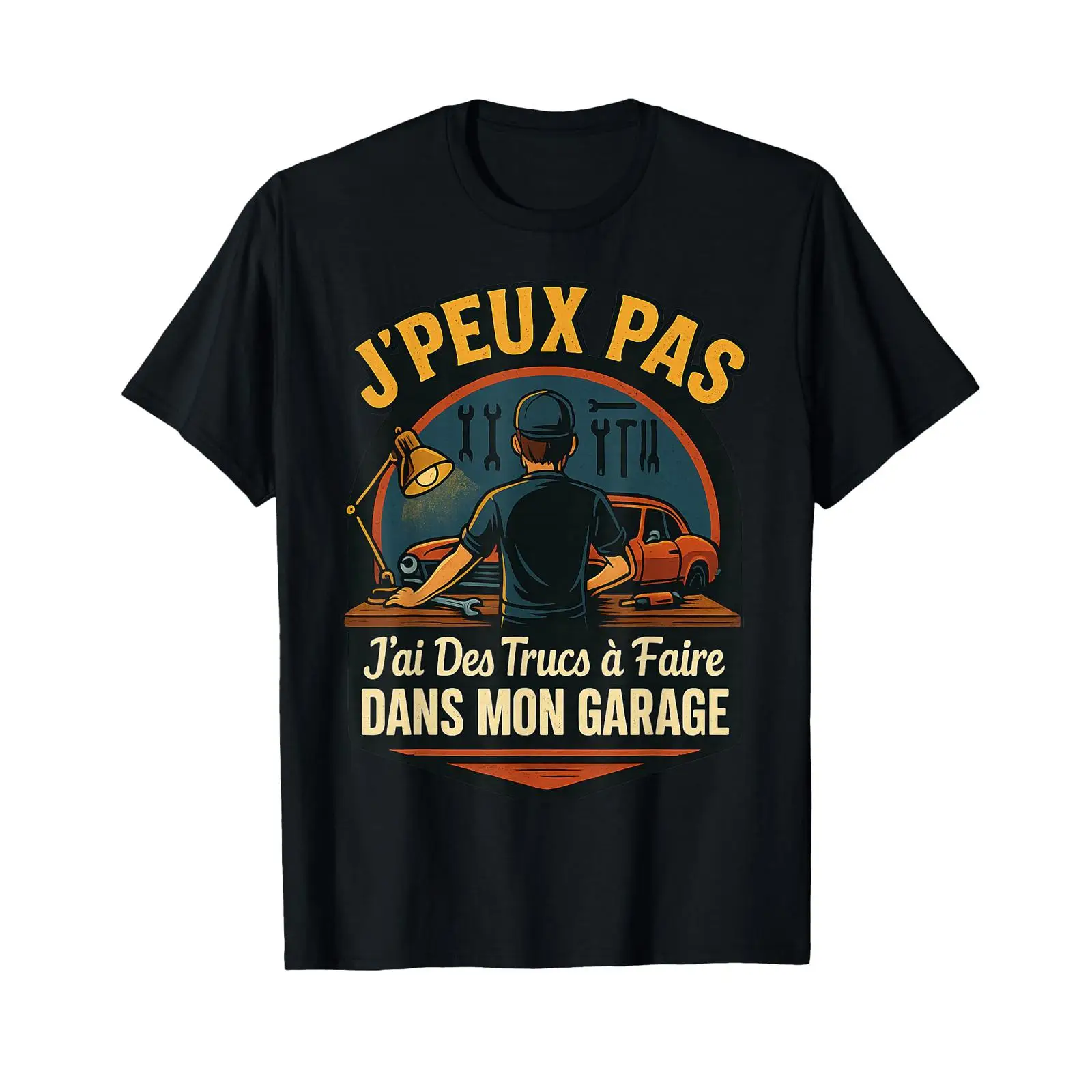 Men'S Fashion Garage - Camiseta masculina J'Peux Pas Garage Mécano