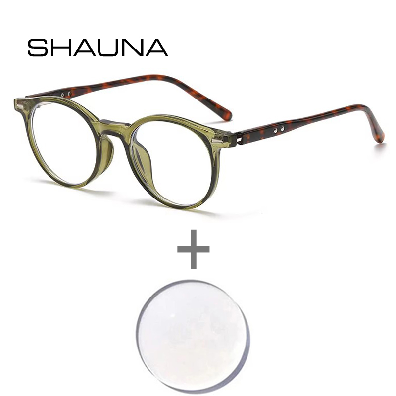 Mens Fashion Reading Glasses - Shauna retro rebites redondo punk tr90