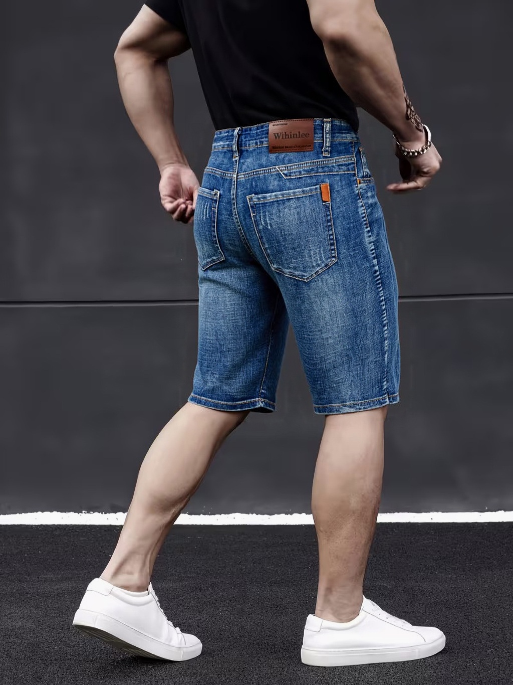Mens Fashion Denim - Wthinlee Novos Jeans Masculinos Casuais de