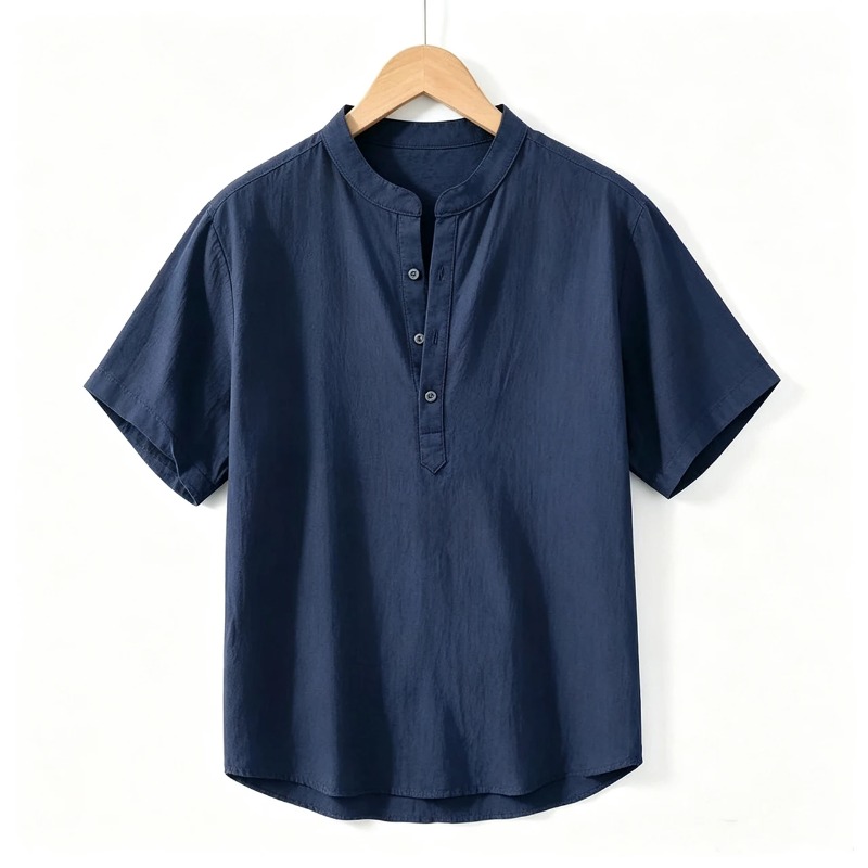 Camisas Masculinas de Verão co - Linen Shirt Summer avaliação e preço