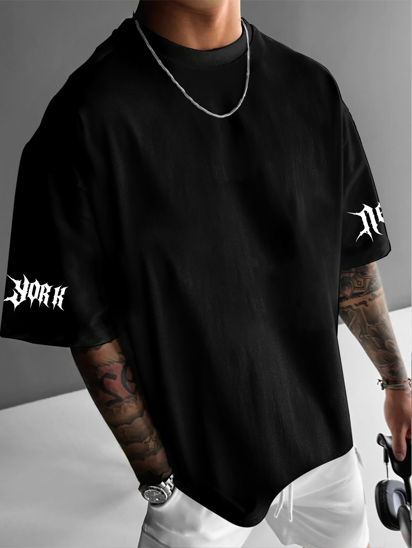 Camiseta masculina de manga cu - Men'S Fashion New York avaliação e preço