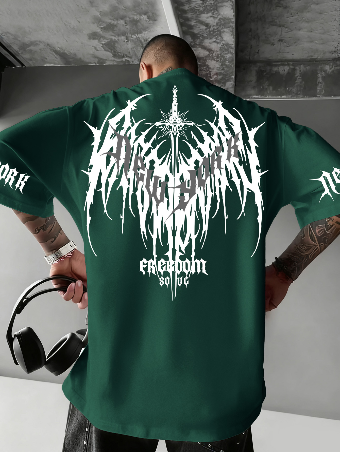 Camiseta masculina de manga cu - Men'S Fashion New York avaliação e preço