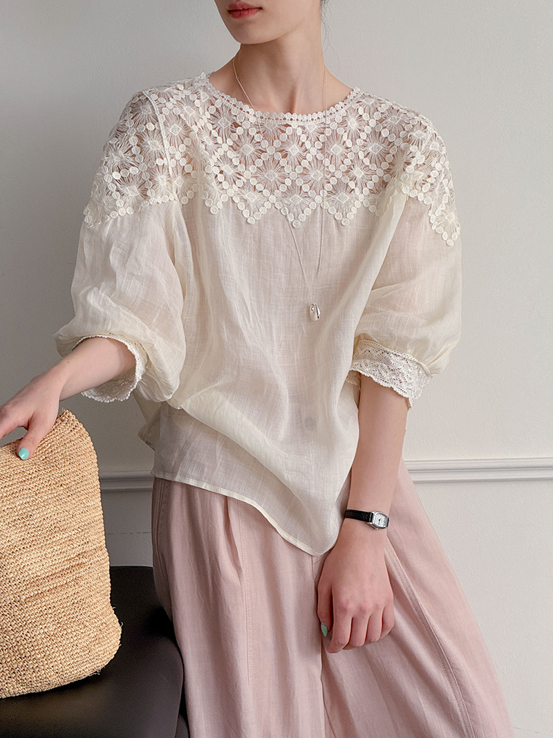 Blusas Femininas de Linho 100% - Linen Shirt Summer avaliação e preço