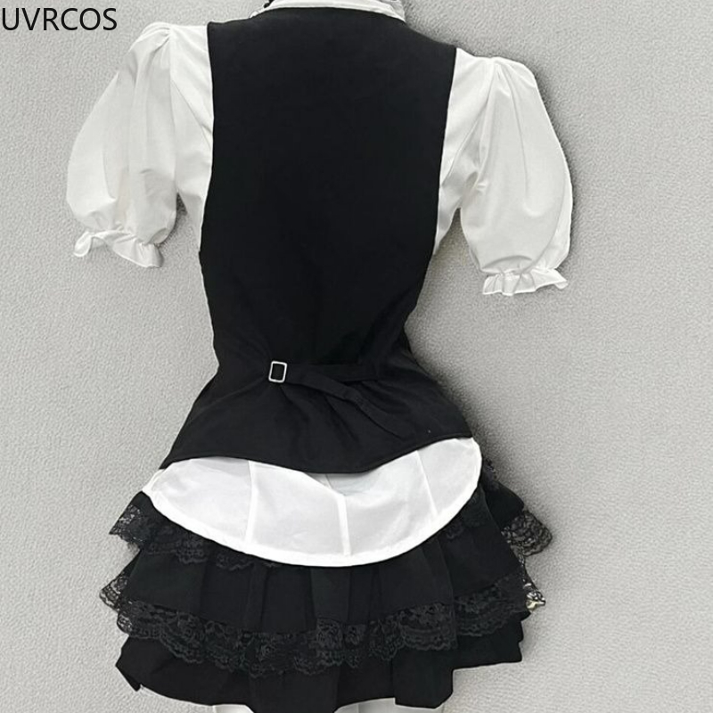 Y2k estética lolita estilo doc - Formal Waistcoat Vest avaliação e preço