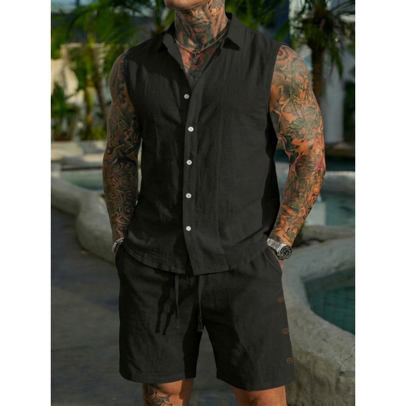 Conjunto Masculino de 2 Peças  - Linen Shirt Summer avaliação e preço
