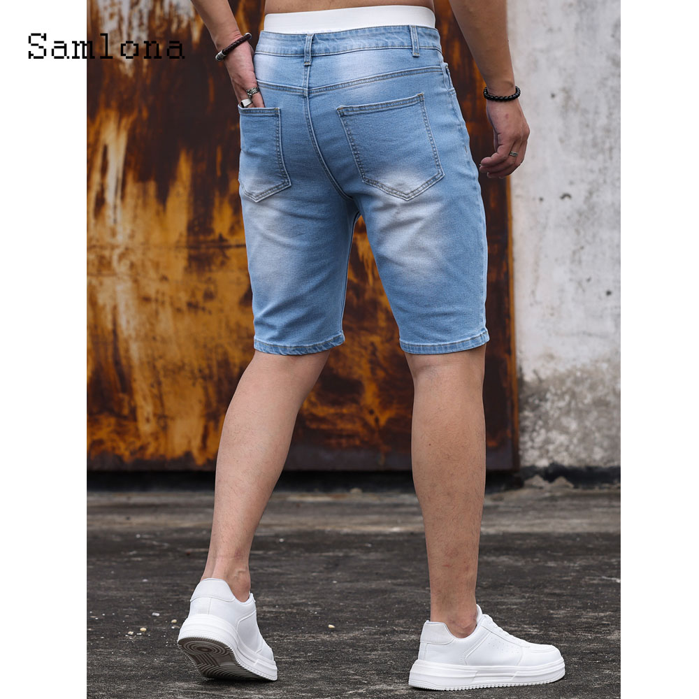 Shorts jeans retalhados mascul - Mens Fashion Denim avaliação e preço