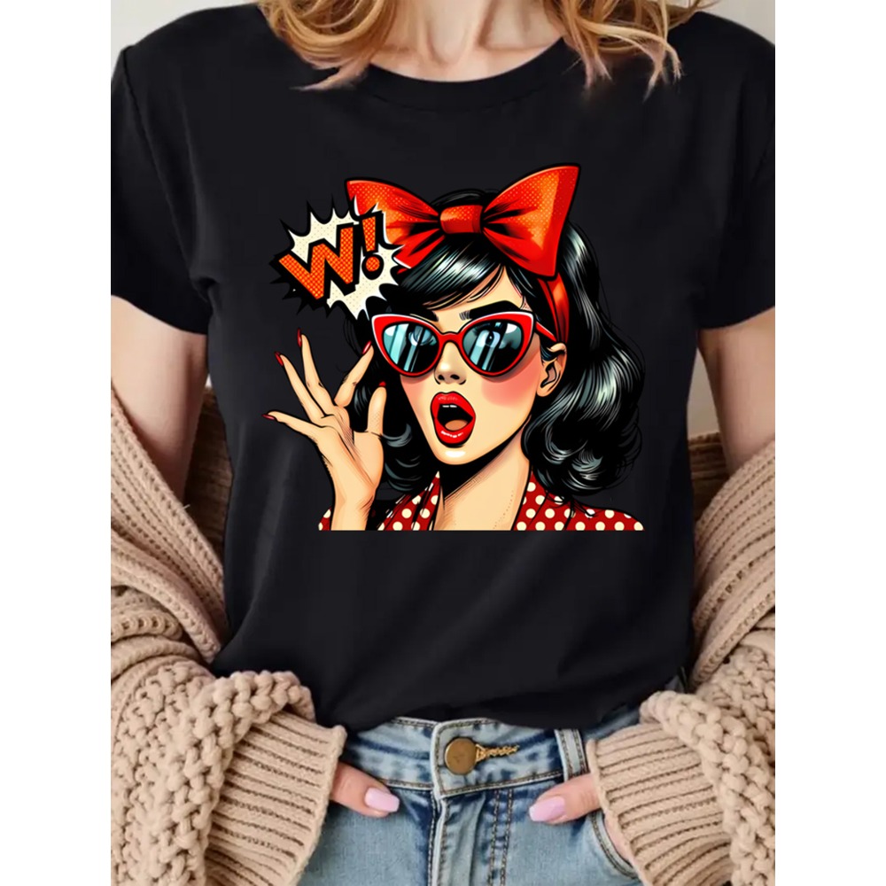 Camiseta Feminina com Estampa  - Mens Fashion In The 50S avaliação e preço