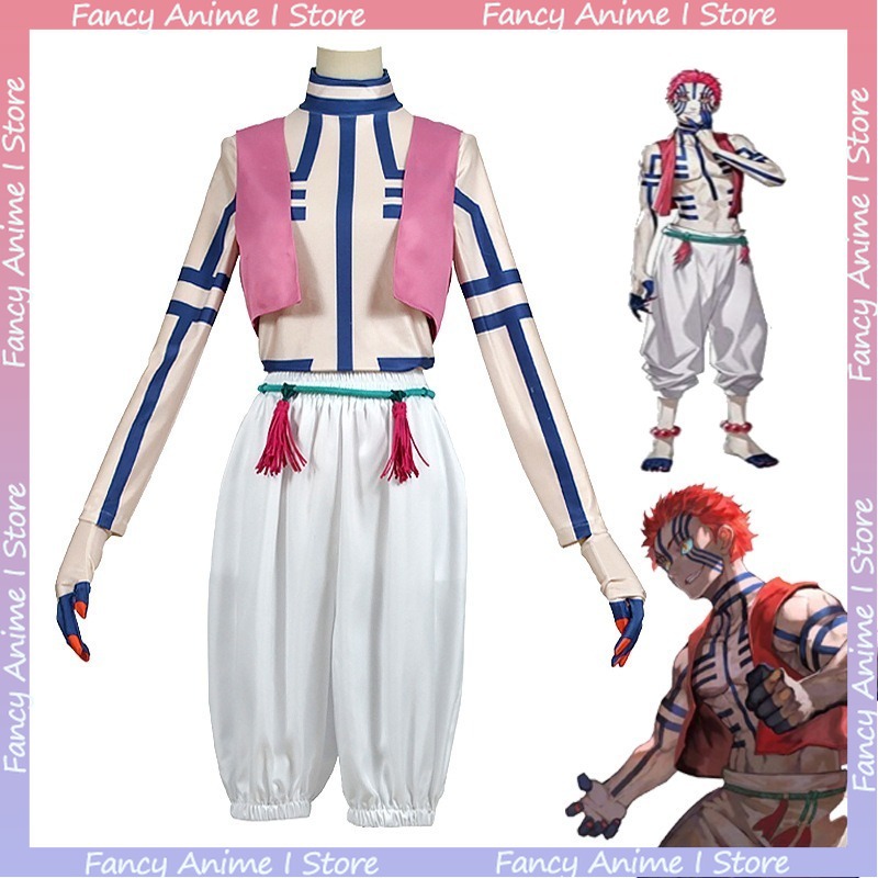 Fantasia de Cosplay Akaza de A - Men'S Fashion Korea avaliação e preço