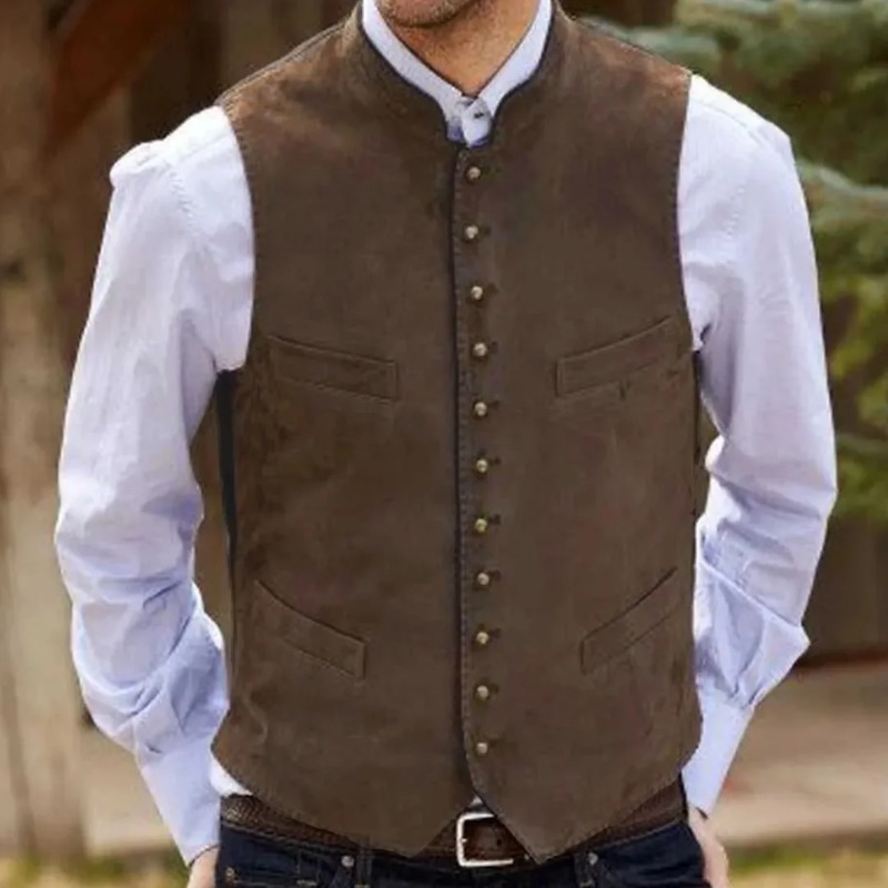 Colete masculino de veludo cam - Formal Waistcoat Vest avaliação e preço