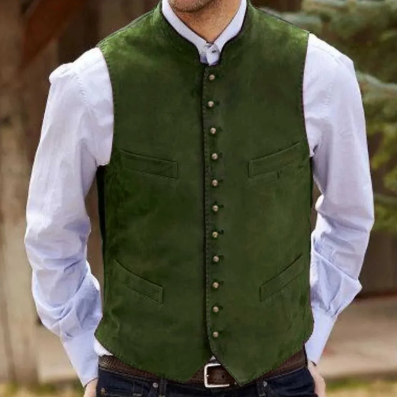 Colete masculino de veludo cam - Formal Waistcoat Vest avaliação e preço