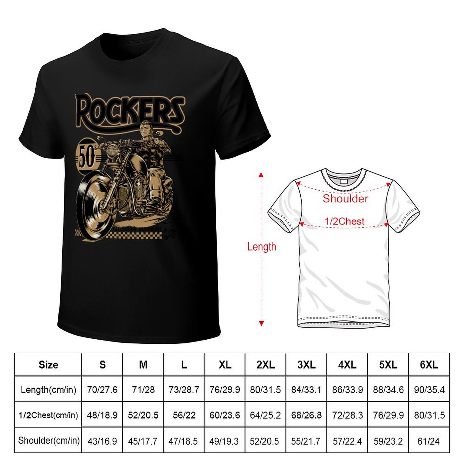 Camiseta Rockers 50s Moda Verã - Mens Fashion In The 50S avaliação e preço