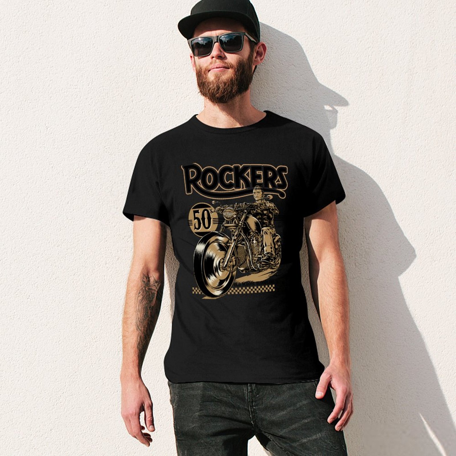 Camiseta Rockers 50s Moda Verã - Mens Fashion In The 50S avaliação e preço