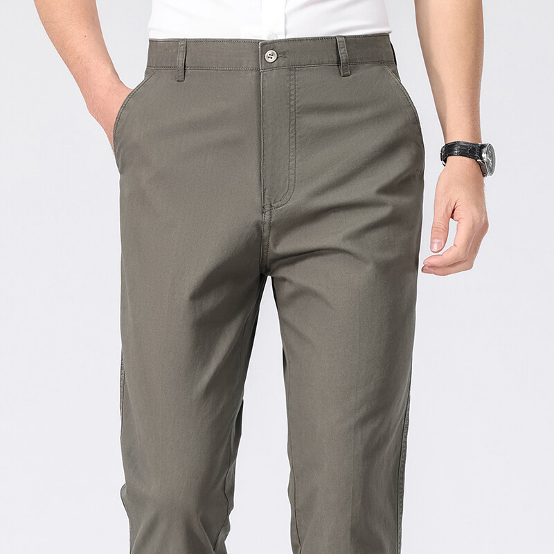 Calças chino masculinas negóci - Men'S Dress Pants Fashion avaliação e preço