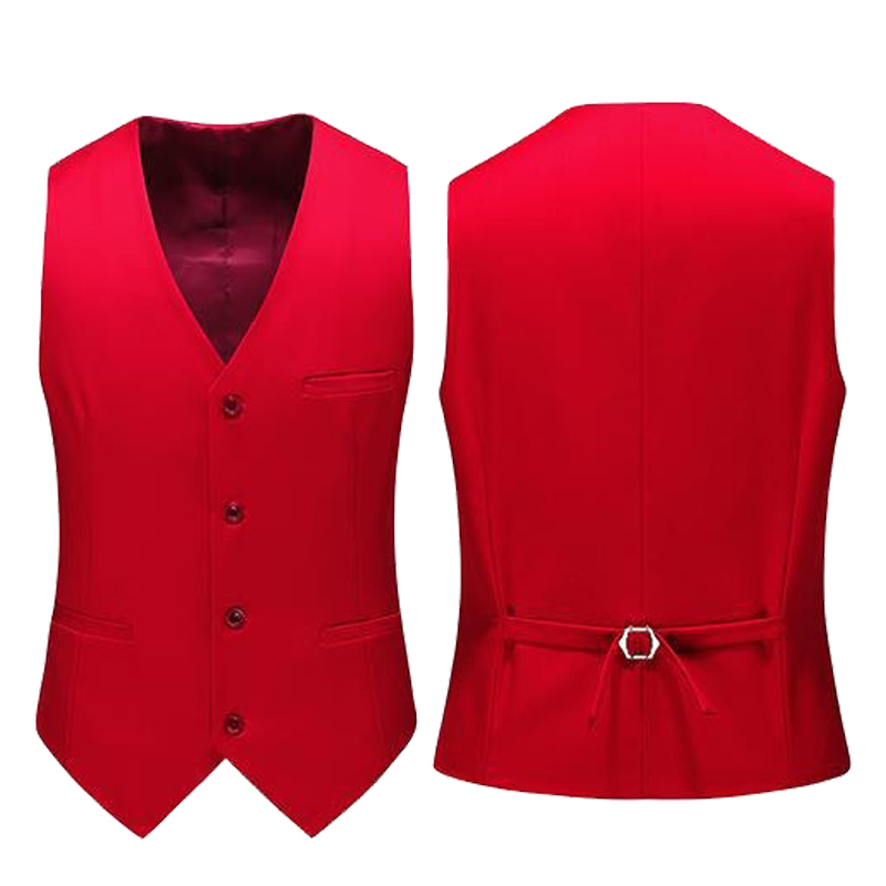 19 cores colete masculino cor  - Formal Waistcoat Vest avaliação e preço