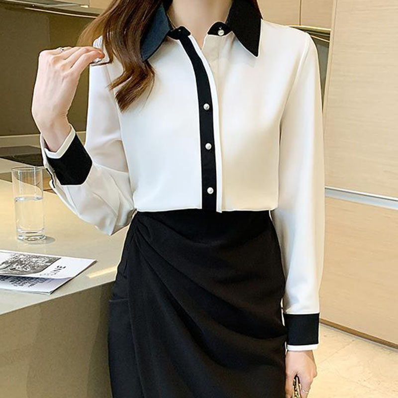 Camisa de chiffon branca para  - Men'S Fashion Korea avaliação e preço