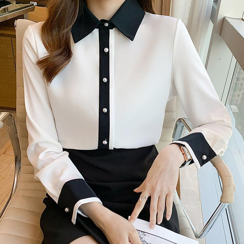 Camisa de chiffon branca para  - Men'S Fashion Korea avaliação e preço