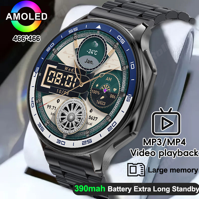 1.43 amoled relógio inteligent - Men'S Fashion X avaliação e preço