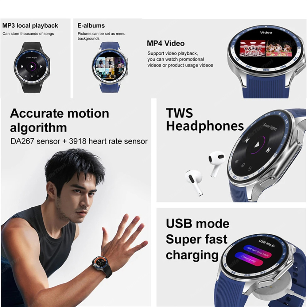 1.43 amoled relógio inteligent - Men'S Fashion X avaliação e preço