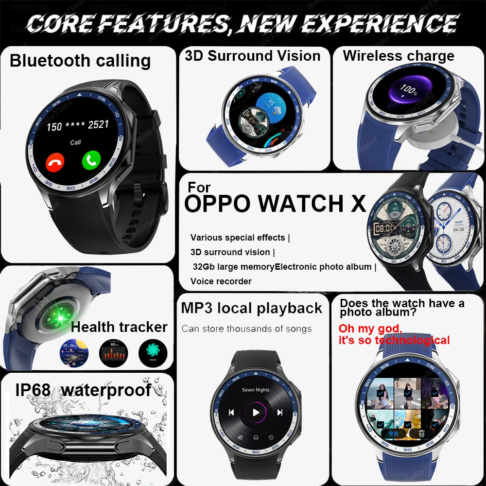 1.43 amoled relógio inteligent - Men'S Fashion X avaliação e preço