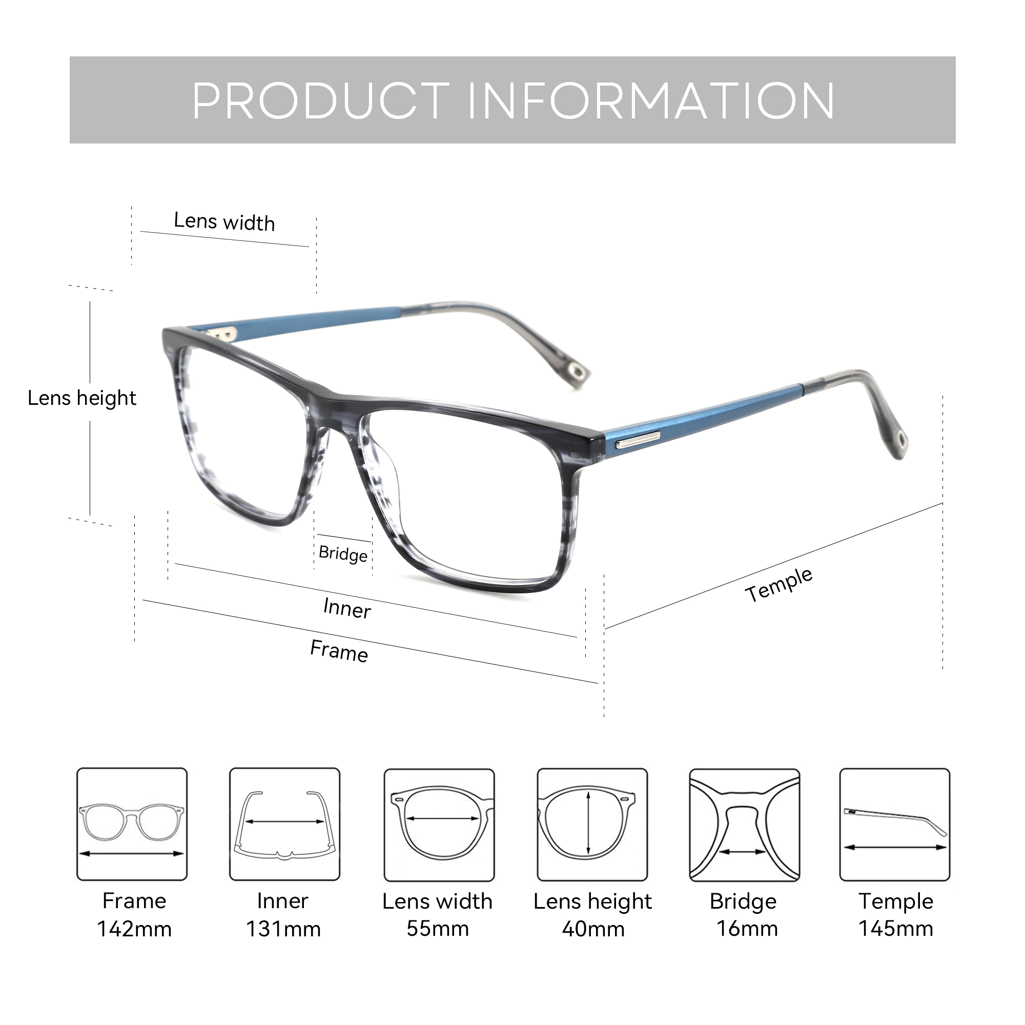 Zenottic estilo japonês quadra - Mens Fashion Reading Glasses avaliação e preço
