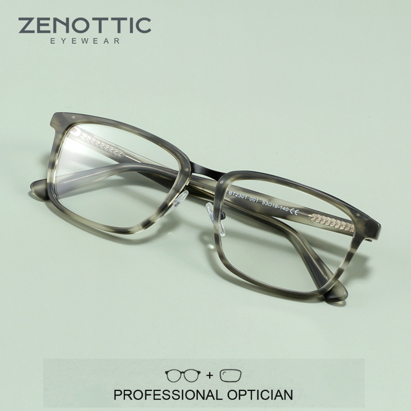 Zenottic óculos de prescrição  - Mens Fashion Reading Glasses avaliação e preço