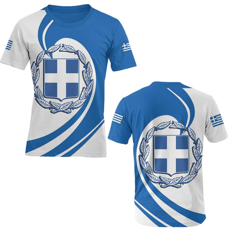 Grécia bandeira mapa 3d impres - Men'S Fashion Greece avaliação e preço